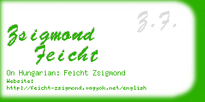 zsigmond feicht business card